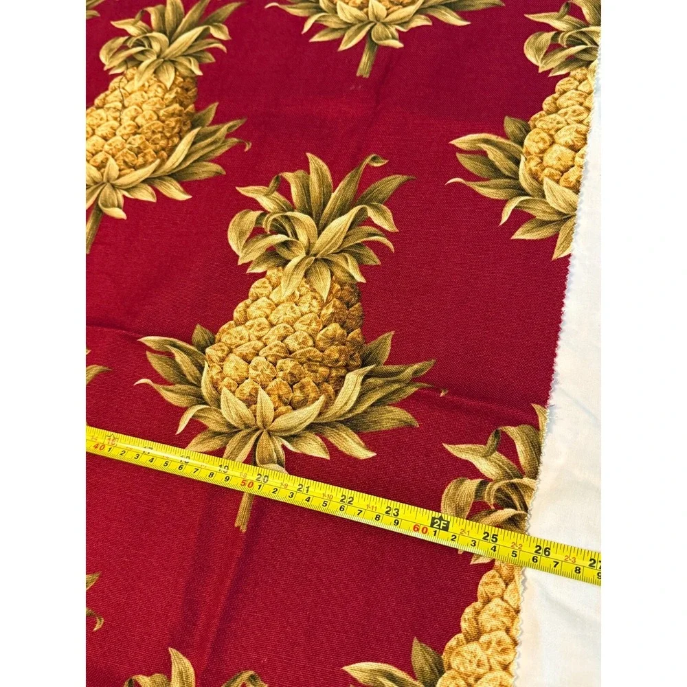 Vtg‎ Pineapples Fabric 25